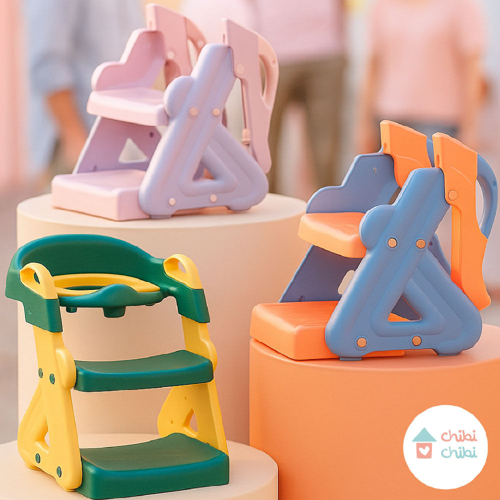 Asiento de entrenamiento con escalera- Rosa