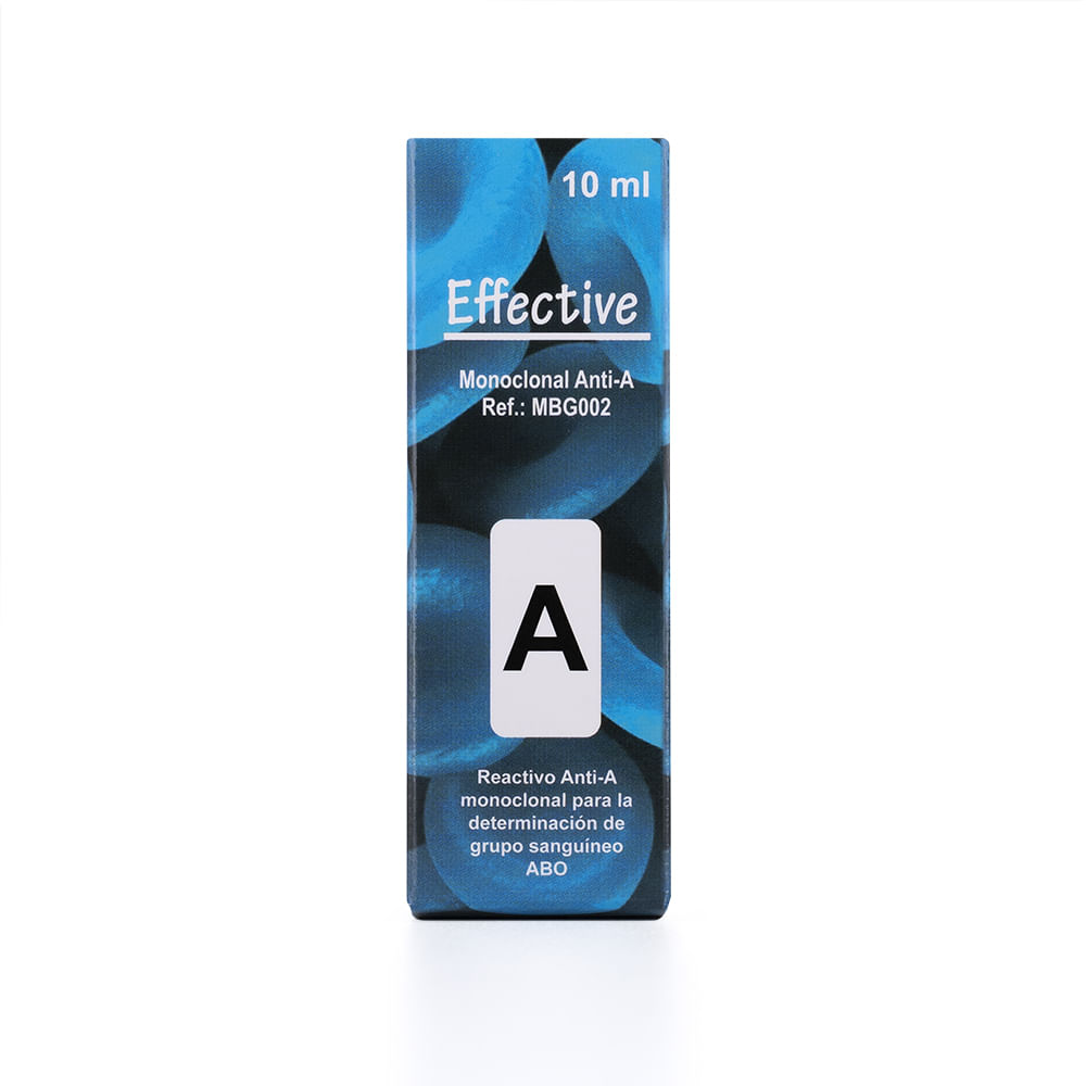 Reactivo Monoclonal Anti A Effective De 10 Ml