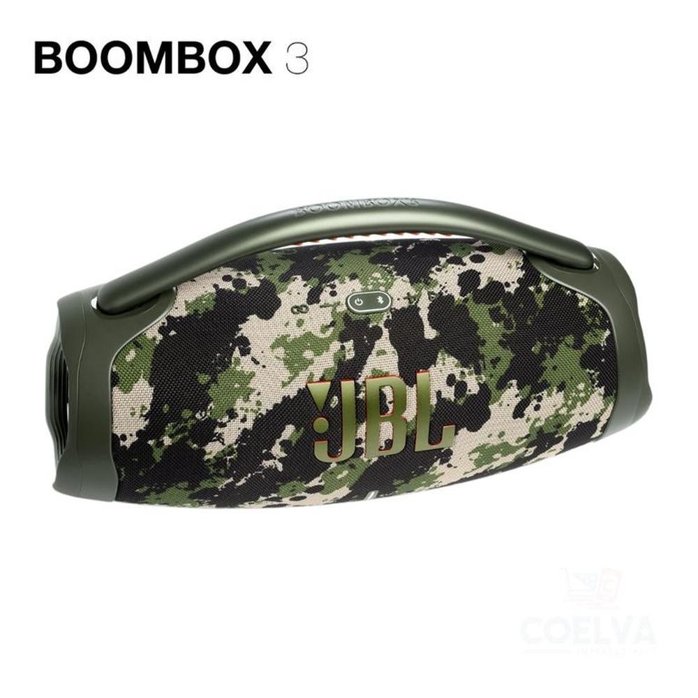 Parlante Bluetooth JBL BOOMBOX3 con PartyBoost hasta 24 h. - Camuflado