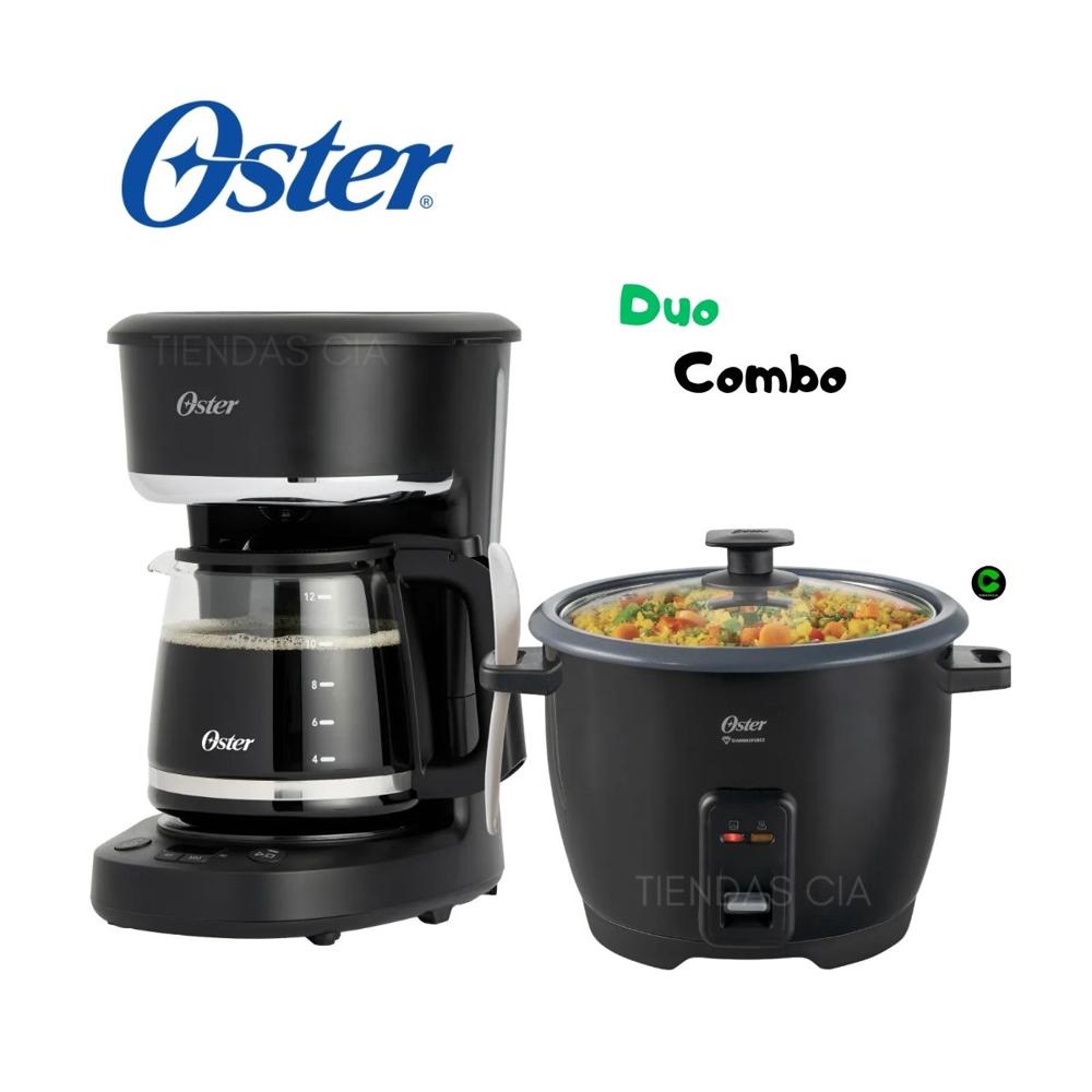 Combo OSTER Cafetera de 12 Tazas y Olla Arrocera CKSTRCB10DFBLK