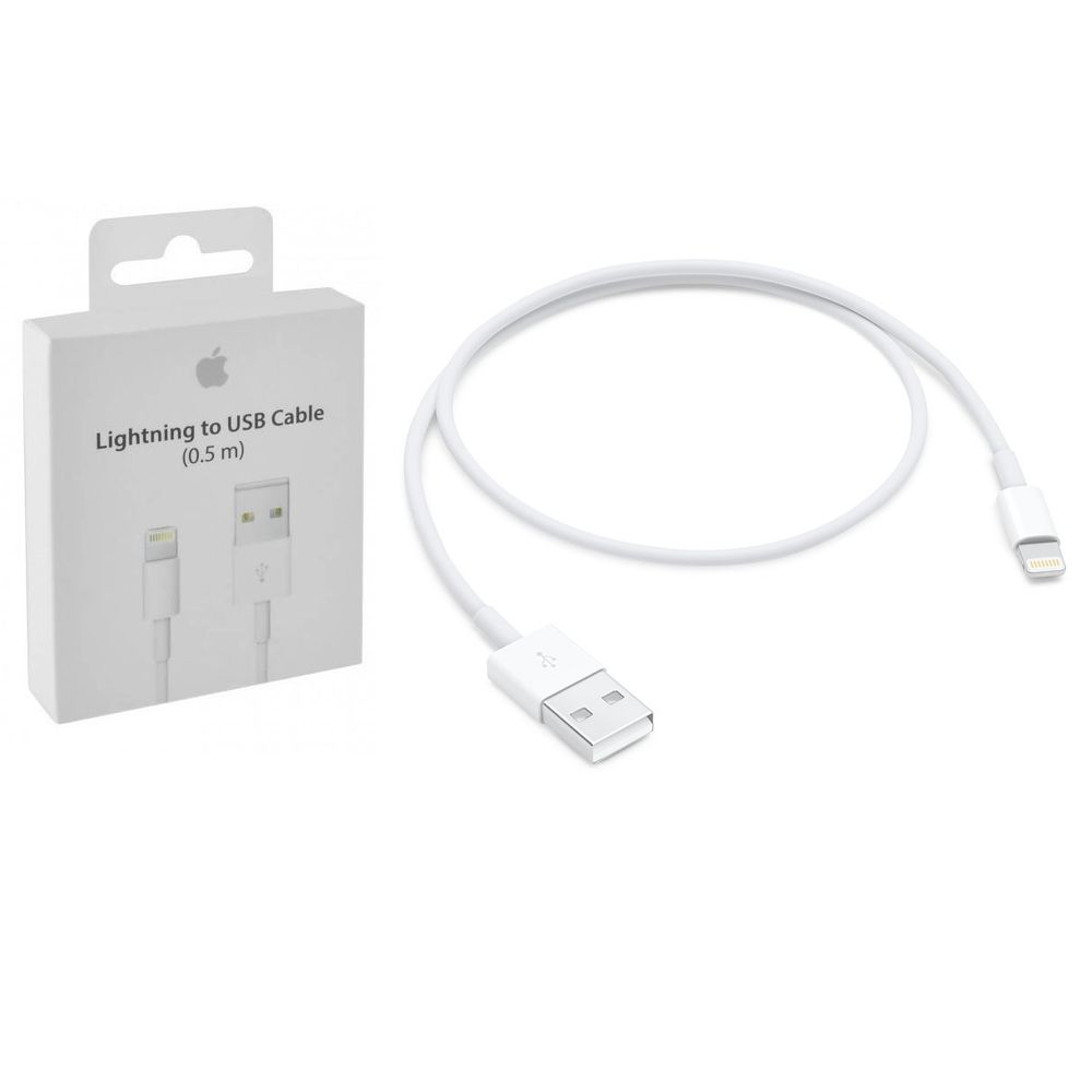 Cable 0.5m Apple Lightning a Usb iPhone 5 6 7 8 X 11 iPad Caja Oechsle