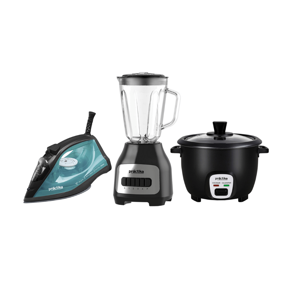 Tricombo Licuadora Bl-600 + Olla Arrocera Trc-06 + Plancha Nova Taurus