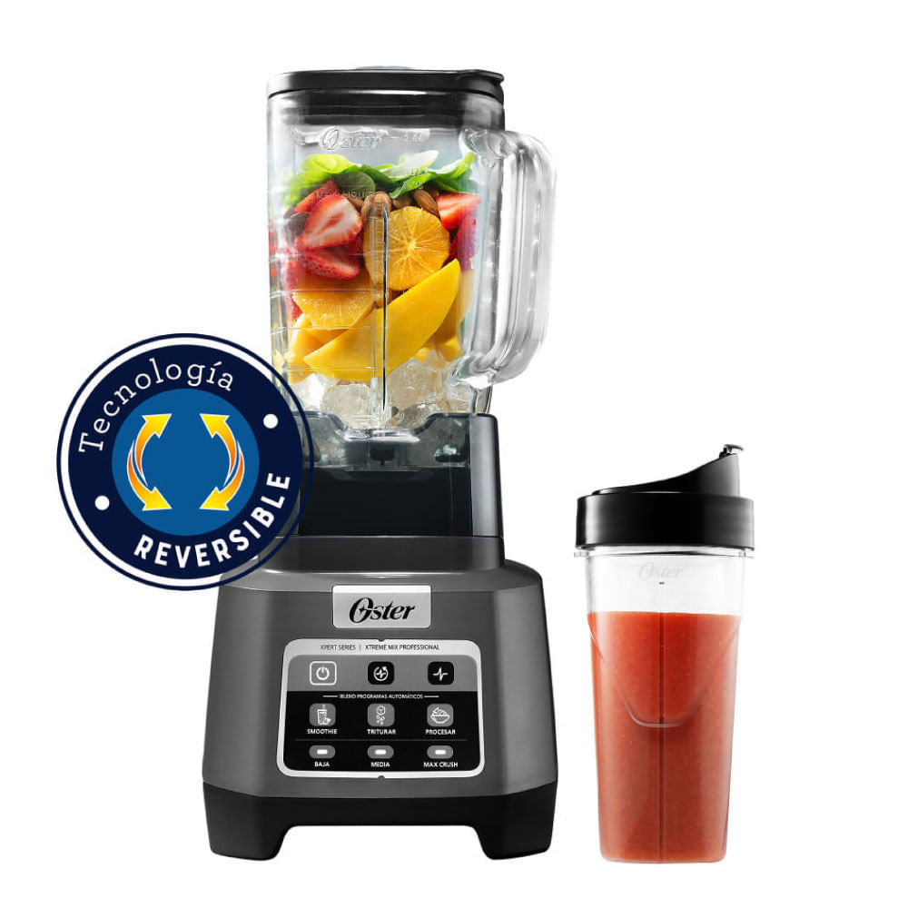 Licuadora Pro XTREME MIX Oster BLSTXPG BGW 053 Tecnología Reversible y Vaso Blend N Go