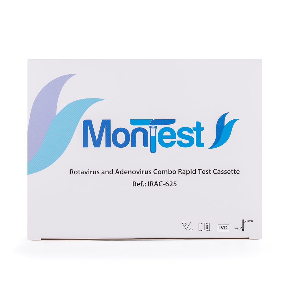 Prueba Rápida Rotavirus y Adenovirus MONTEST CAJA 25 UND
