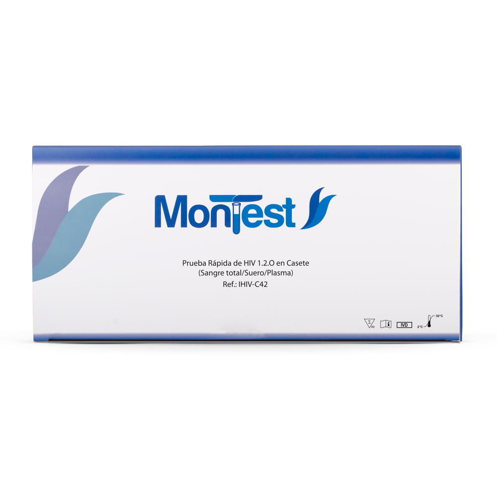 Prueba Rápida de HIV 1.2.O en Casete MONTEST CAJA 40 UND