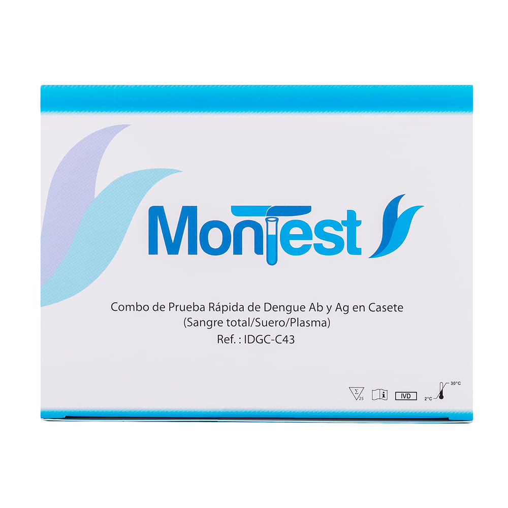 Prueba Rápida Dengue AB Y AG Casete MONTEST CAJA 25 UND