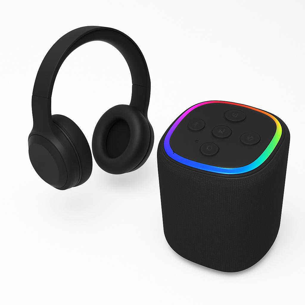 Combo BLACKLINE Parlante Portátil 5W + Audífonos