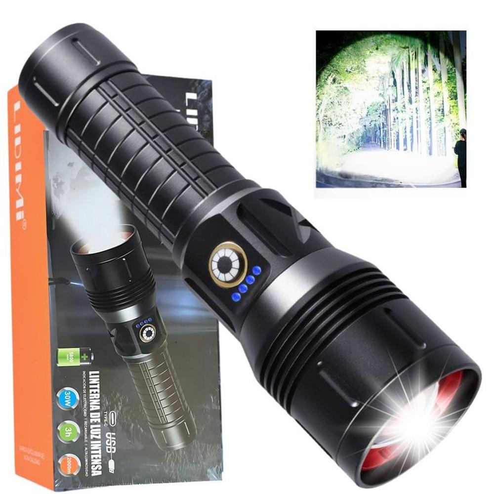 Linterna Táctica Lidimi Zoom Recargable Alta Potencia