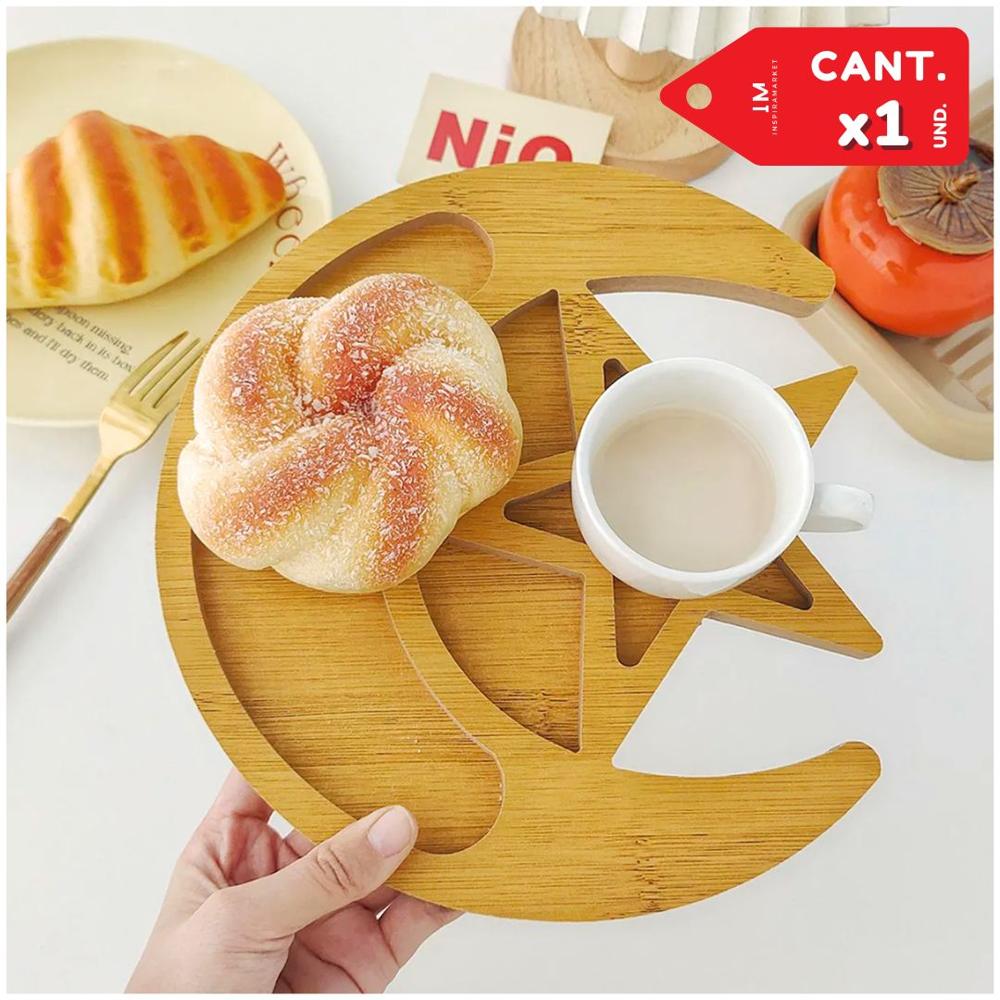 Bandeja para Alimentos Decorativa Bambu Estrella