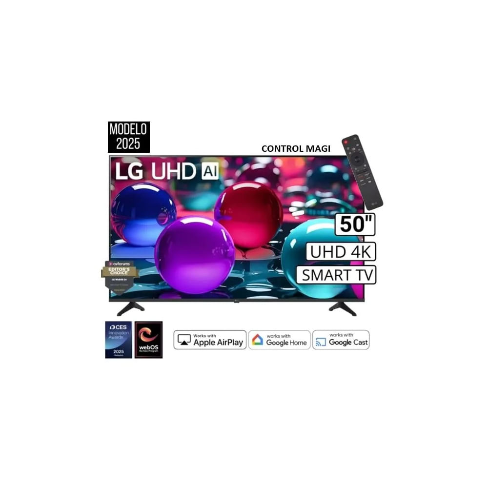 TELEVISOR LG 50"" 50UA7300PSB UHD 4K THINQ AI 2025 A VOZ