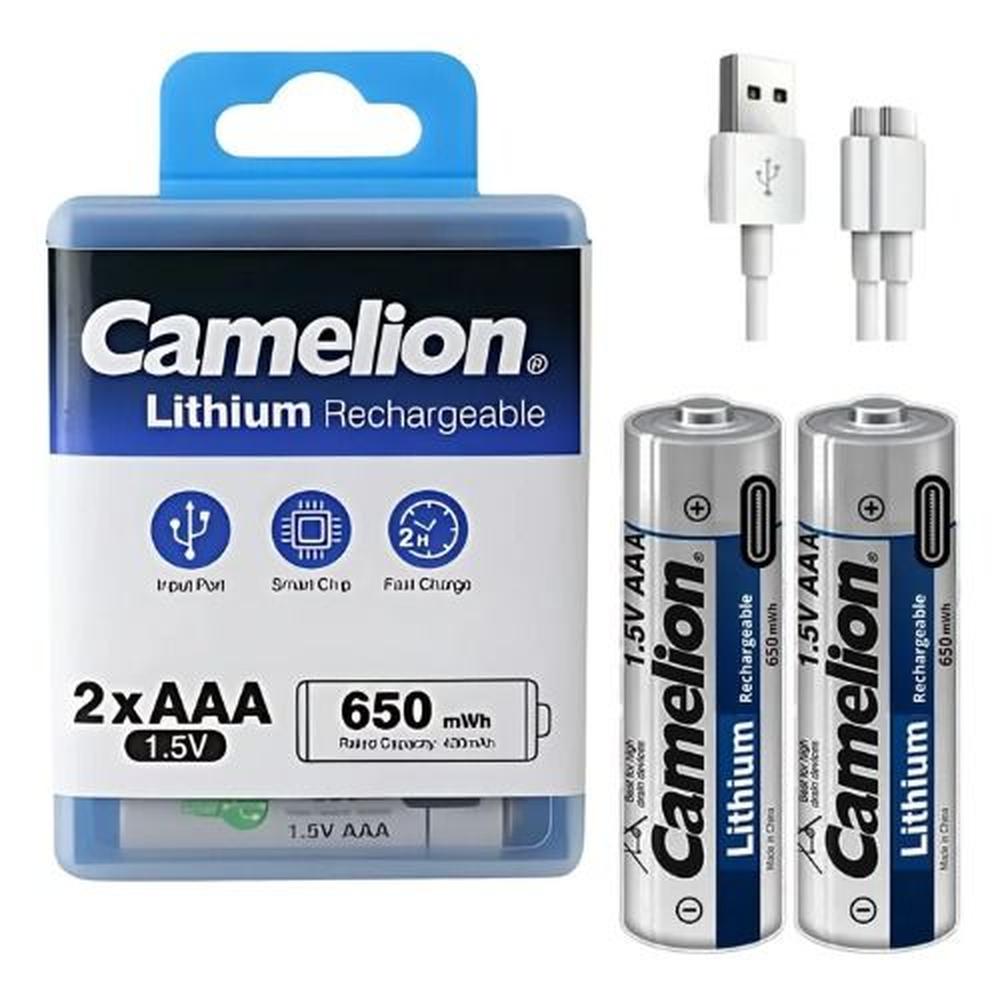 Pilas Aaa Recargables Usb Camelion Un Pack