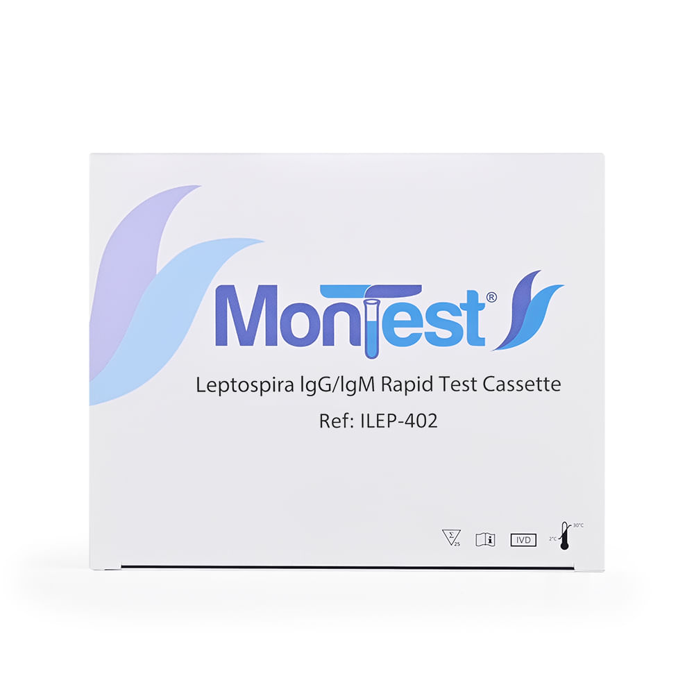 Prueba Rápida Leptospira IGG IGM Casete MONTEST CAJA 25 UND