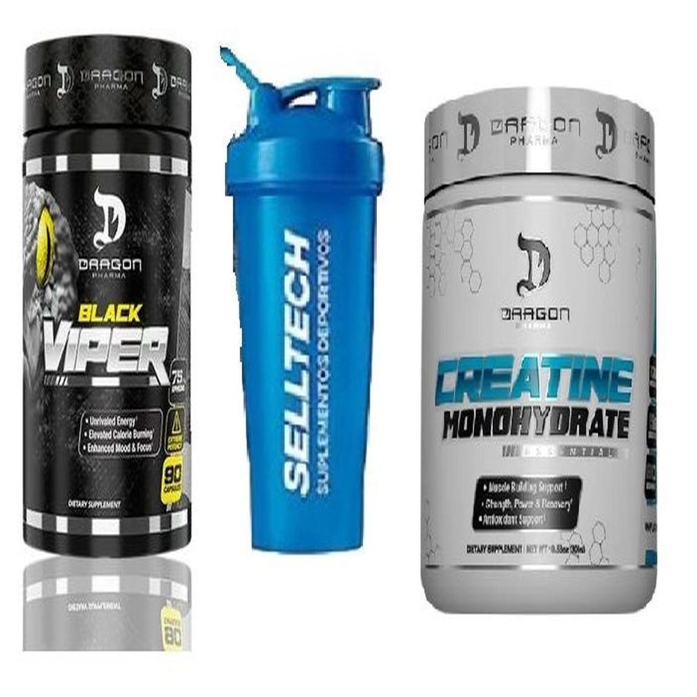 Black Viper Quemador y creatina dragon De Grasas 90 caps