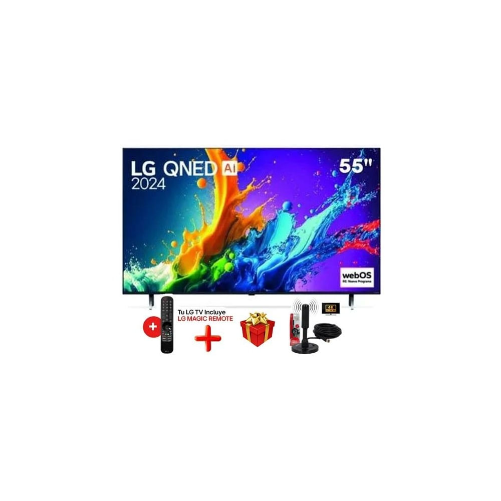 Televisor LG QNED 55 4K THINQ AI 55QNED80TSA 2024