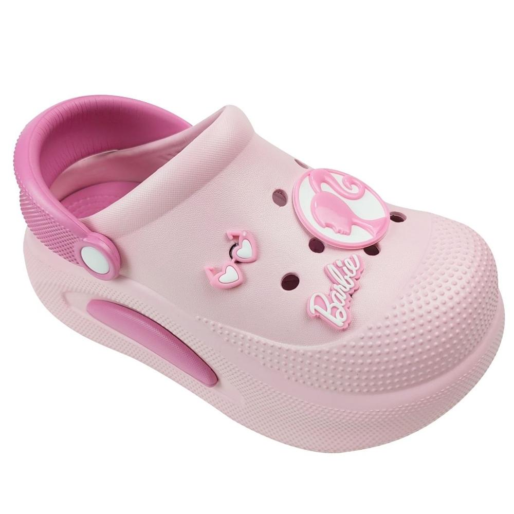 Sandalias Mujer Clog Casual Barbie Rosado Talla 35