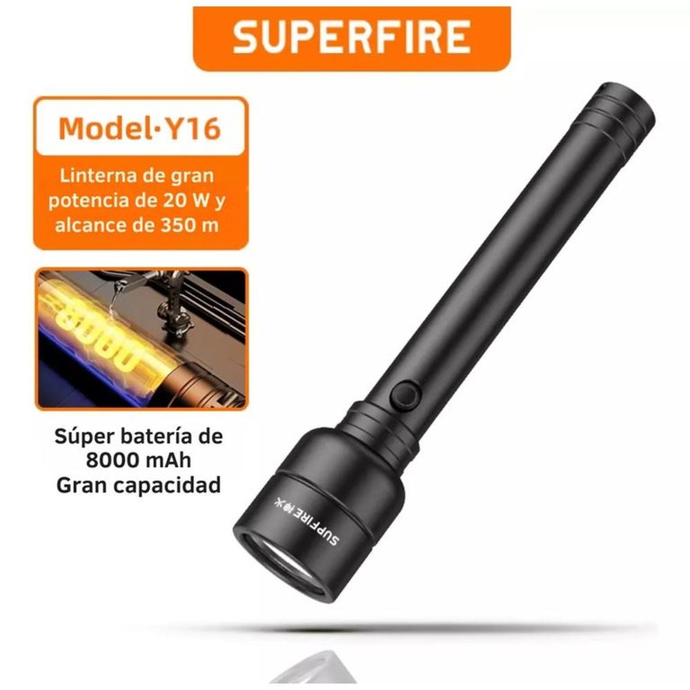 Linterna Led Recargable Alta Potencia Profesional