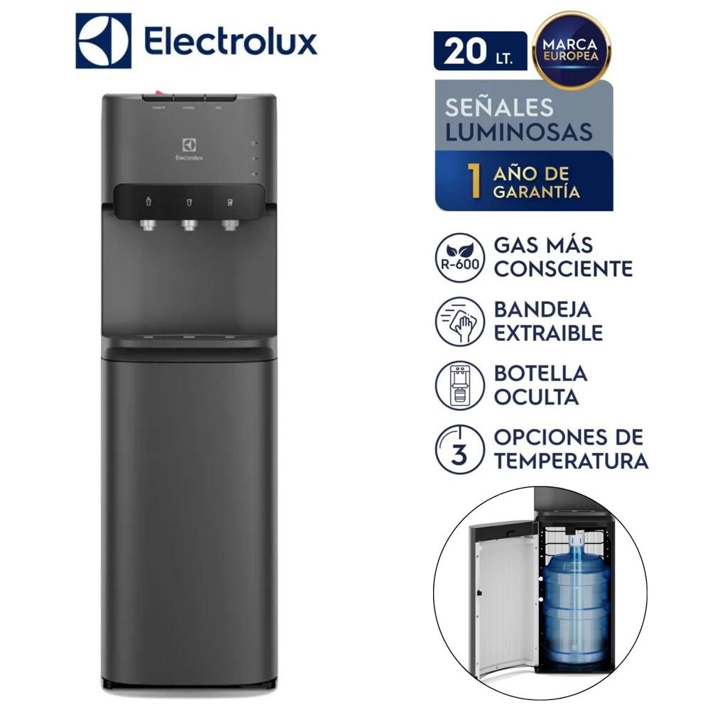 Dispensador ELECTROLUX De Agua Botellón Oculto Ed30srbl Color Grafito