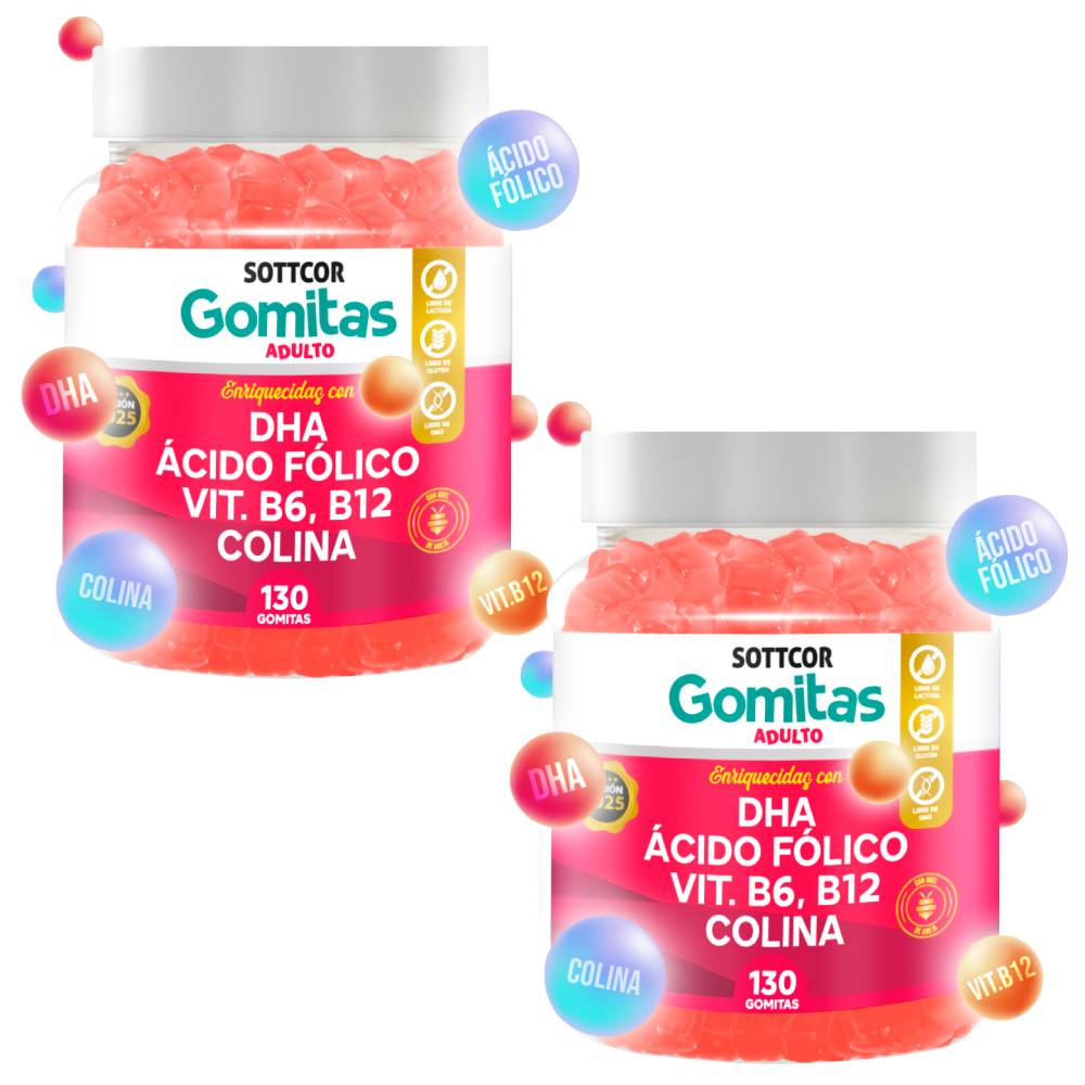 Gomitas de DHA para Adulto 130 Gomitas Sottcor Labs - 2 UND