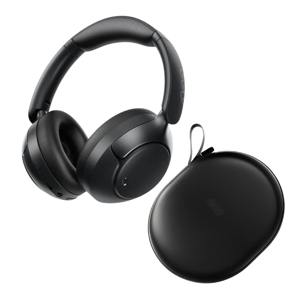 Audífonos Inalámbricos QCY H3 Pro Negro con cancelación de ruido con case de regalo Incluido