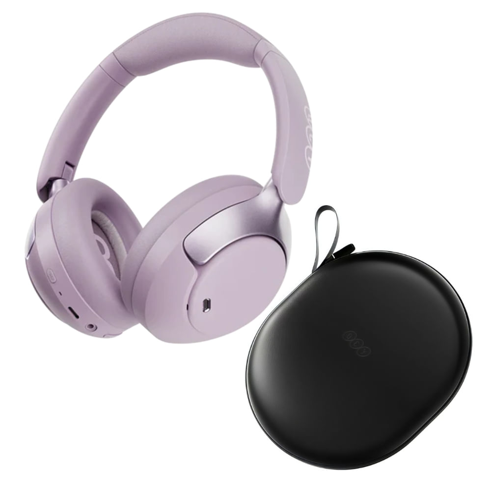 Audífonos Inalámbricos QCY H3 Pro Purpura con cancelación de ruido con case de regalo Incluido