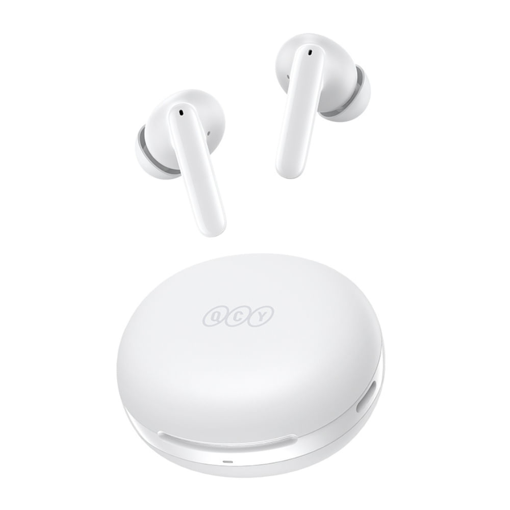 Audífonos Bluetooth QCY T13 ANC2 Con Cancelación de Ruido 28dB Blanco