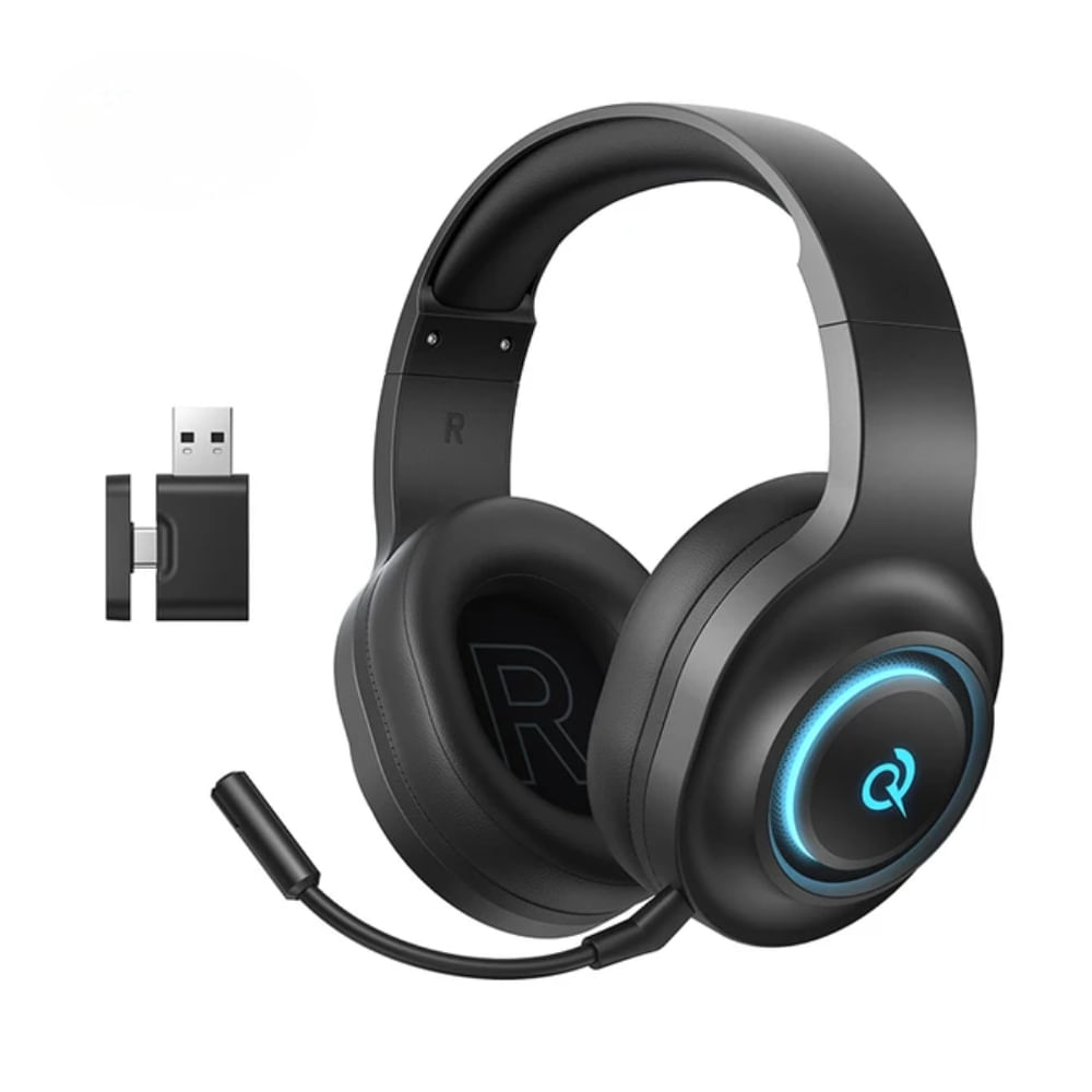 Audífonos Inalámbricos Gamer Qcy Heroad V200 Negro Triple Conexión