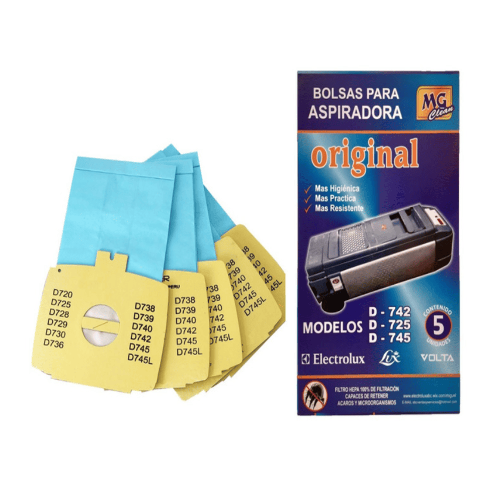 Bolsa Papel x5 Aspiradora D742 Lux 11346671