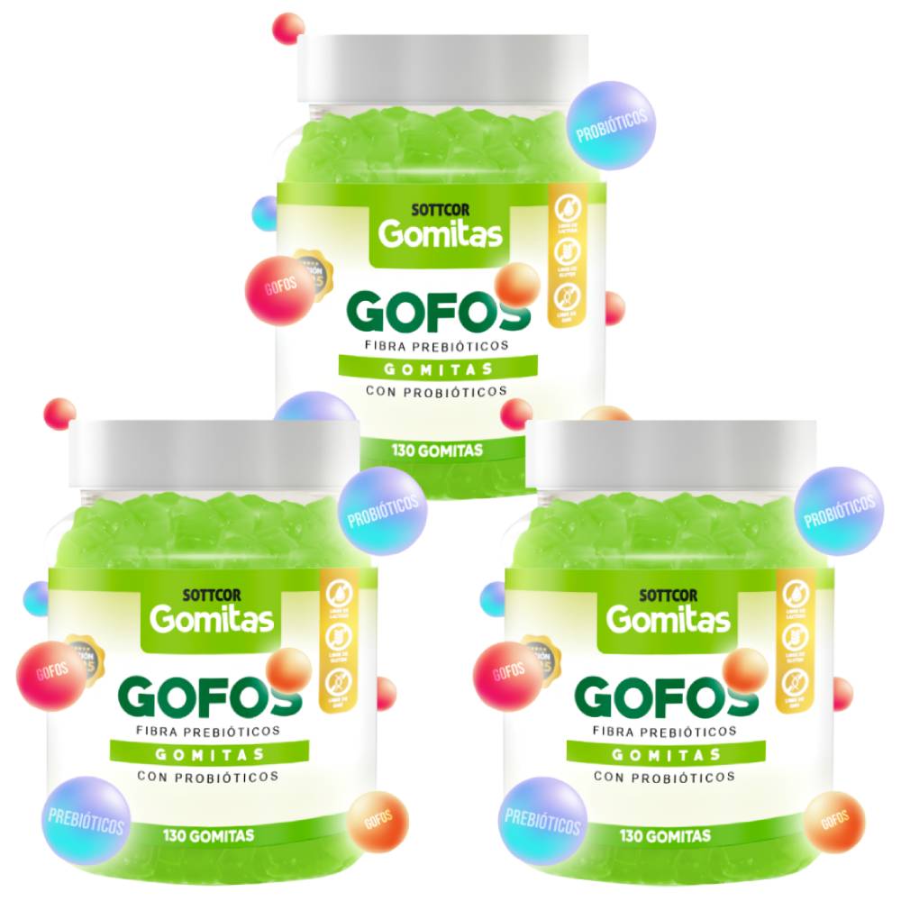Gomitas de Gofos para Adulto 130 Gomitas Sottcor Labs - 3 UND