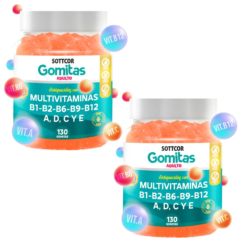 Gomitas Multivitaminas para Adulto 130 Gomitas Sottcor Labs - 2 UND
