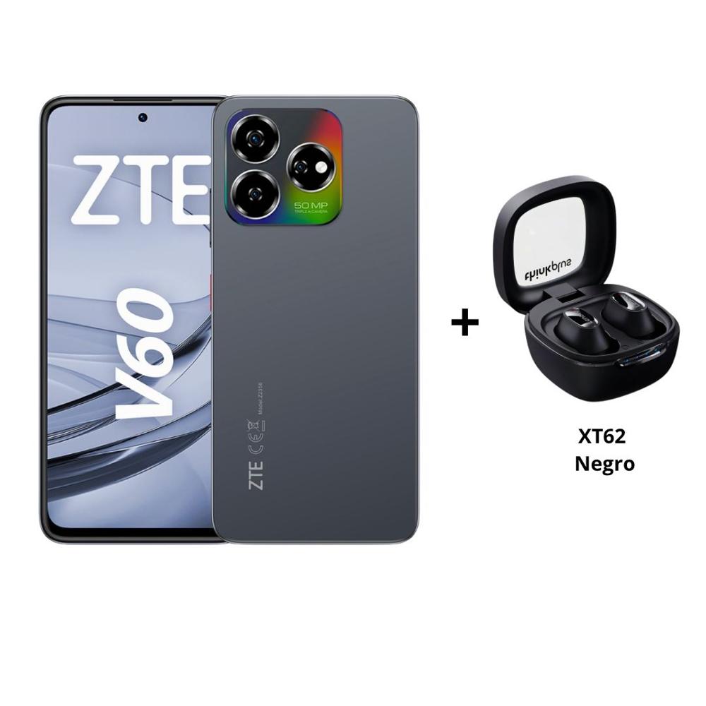 CELULAR ZTE BLADE V60  8+256GB NEGRO,50 MP +Auriculares Lenovo XT62