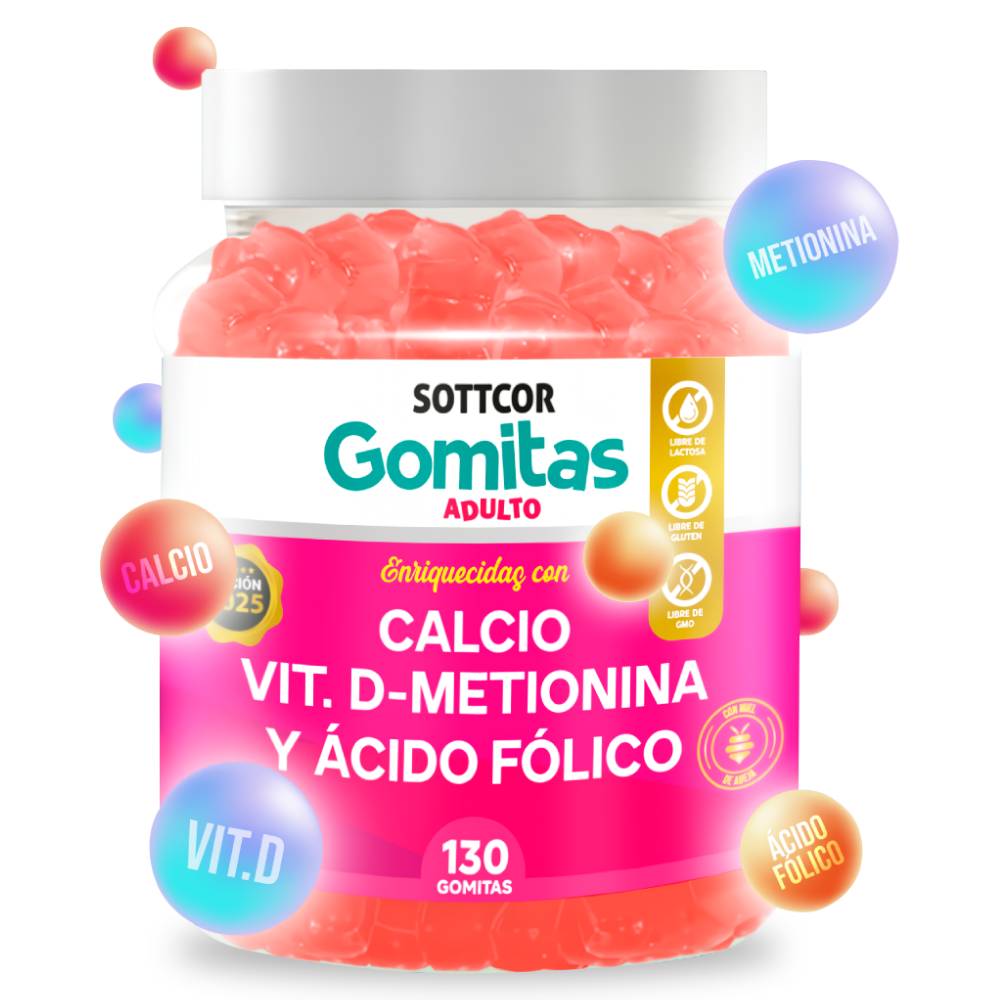 Gomitas de Calcio para Adulto 130 Gomitas Sottcor Labs