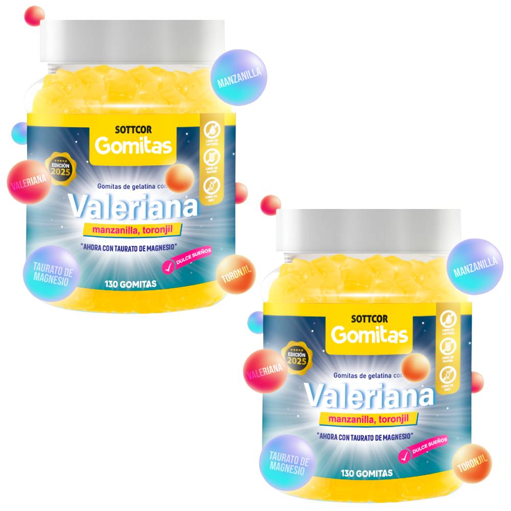 Gomitas de Valeriana para Adulto 130 Gomitas Sottcor Labs - 2 UND