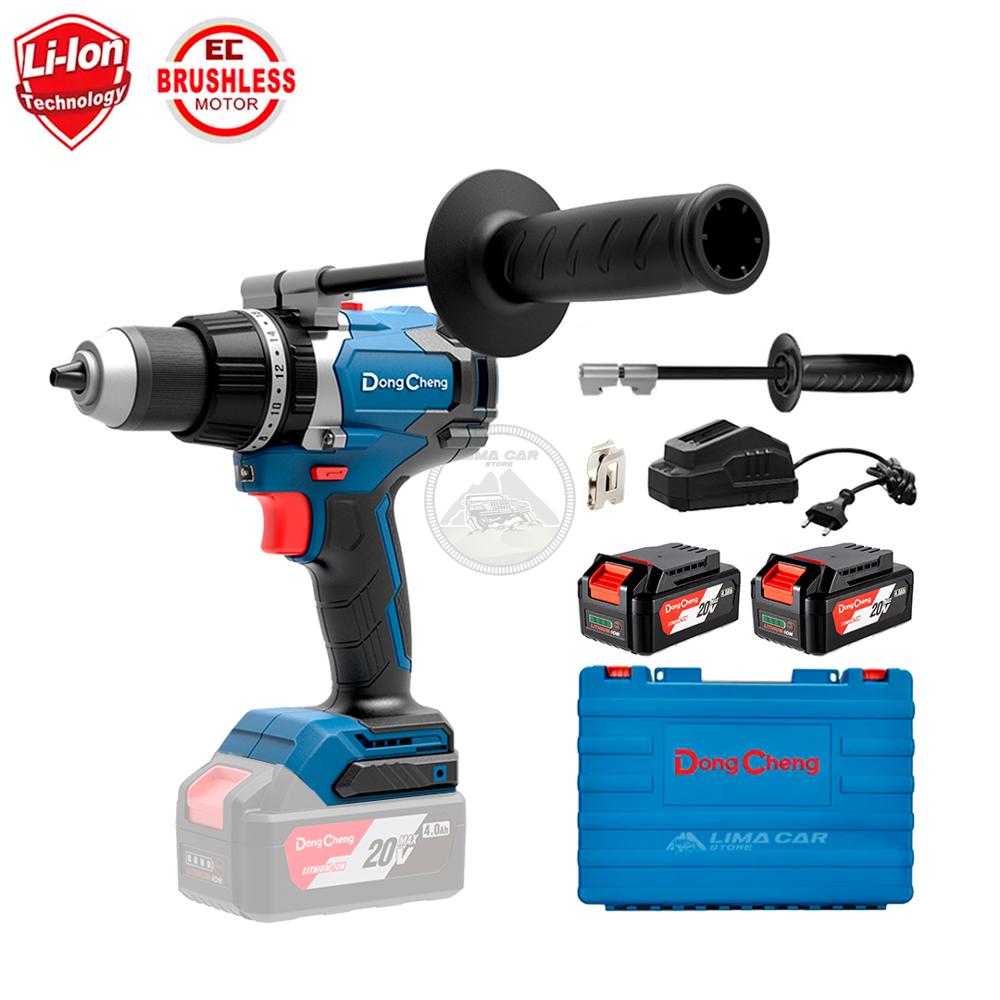 Taladro Percutor Atornillador Dongcheng 4Ah 10mm Maleta Profesional