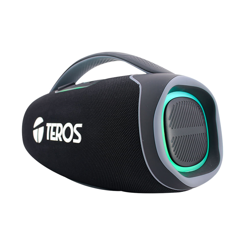 Parlante Bluetooth Teros TE-6045N 60W IPX5 Luz LED TWS Negro
