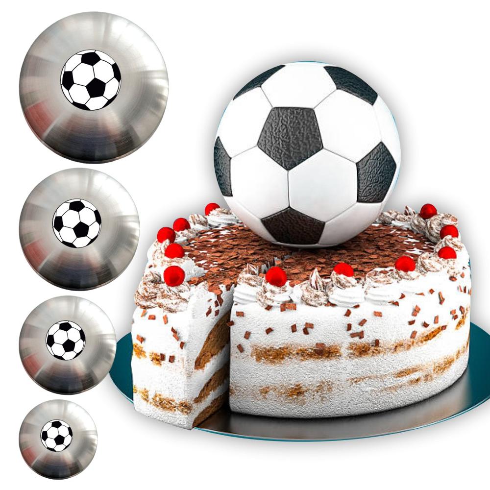 4 Moldes de Pelota de Aluminio para Repostería