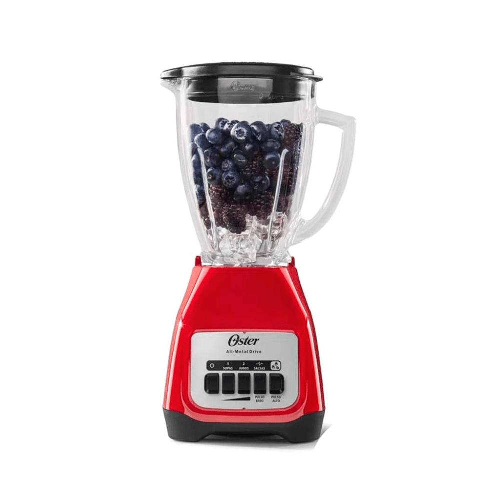 Licuadora Oster 2 Velocidades Vaso de Vidrio Rojo BLSTKAGRPB