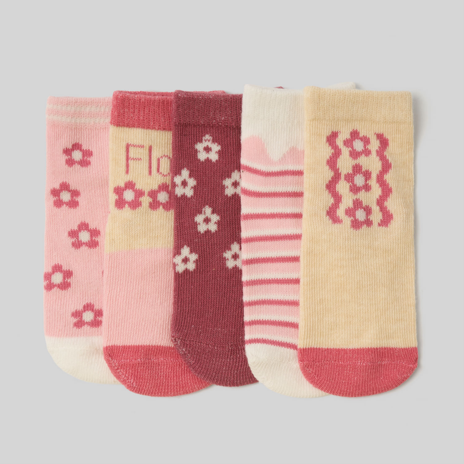 Medias Para Bebe Recien Nacido Baby Circus Pack X5 Flowers T0