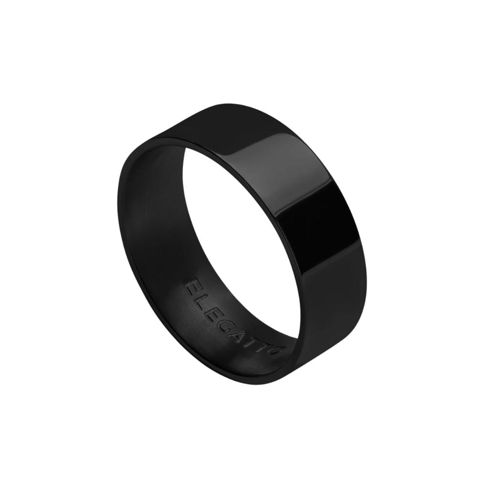 Anillo Hombre Traditional Band Elegatto Negro