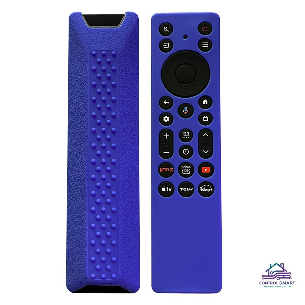 Funda Azul De Silicona Flexible Para Control Tcl Smart Tv Moderno 2025
