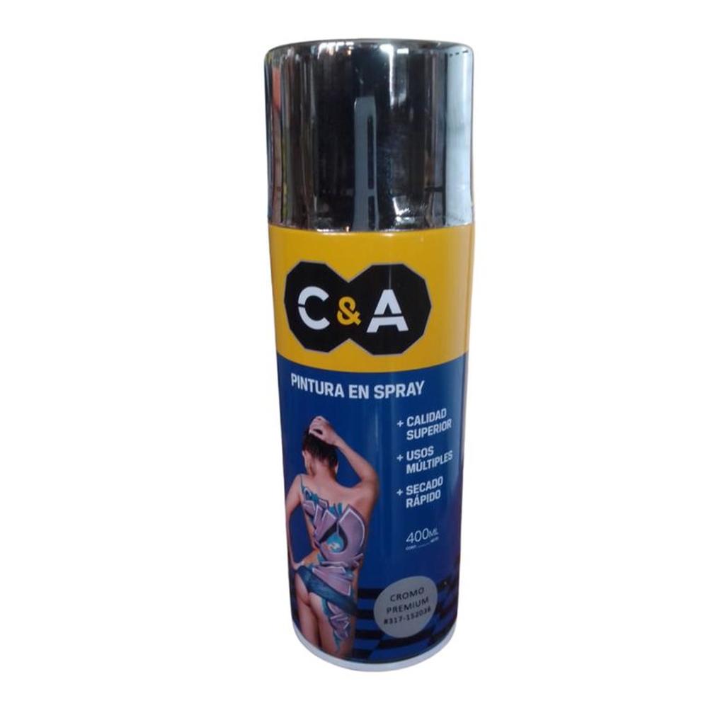 Pintura Spray C&A Cromo Premium #317 - Cromado CROMADO