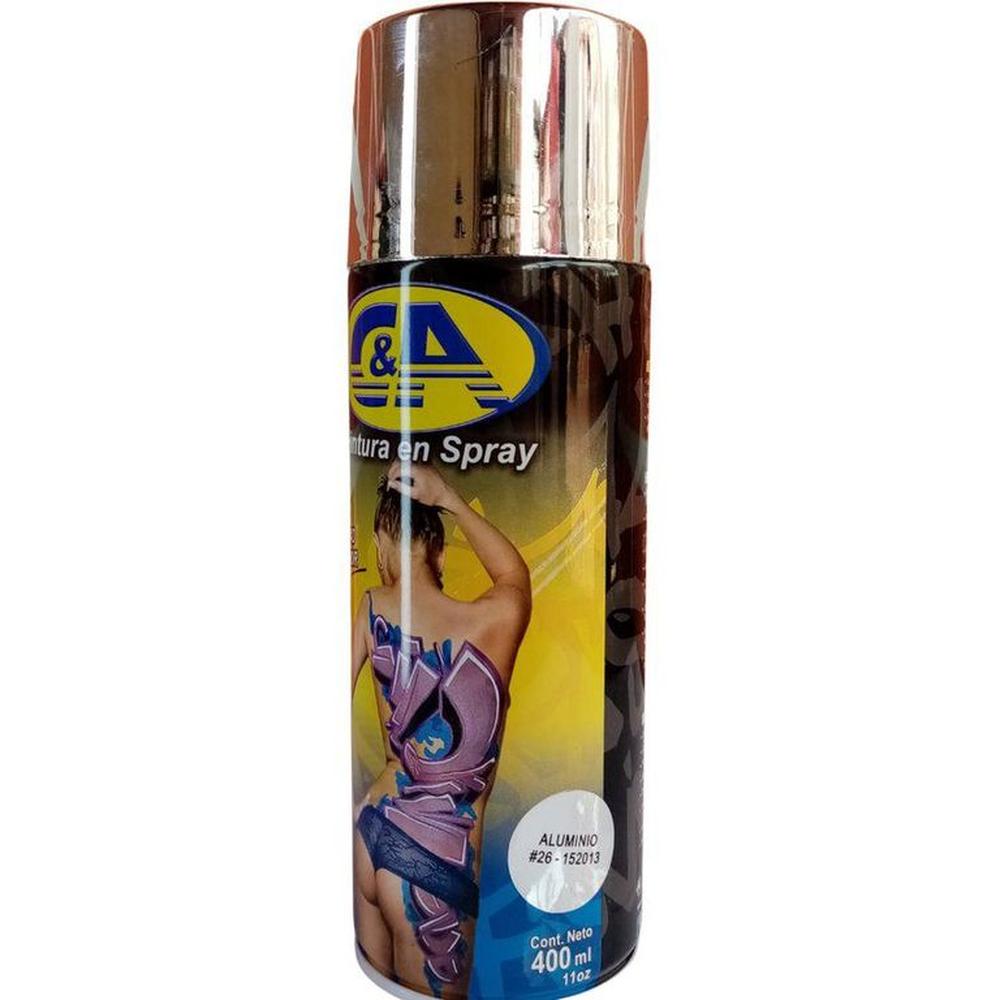Pintura Spray C&A Aluminio # 26 - Cromado CROMADO