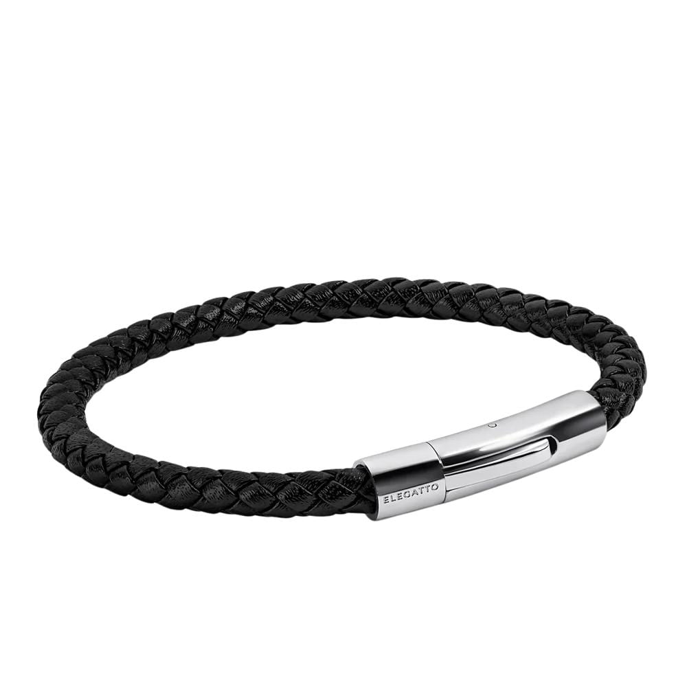 Pulsera Hombre Elagio Negro Elegatto