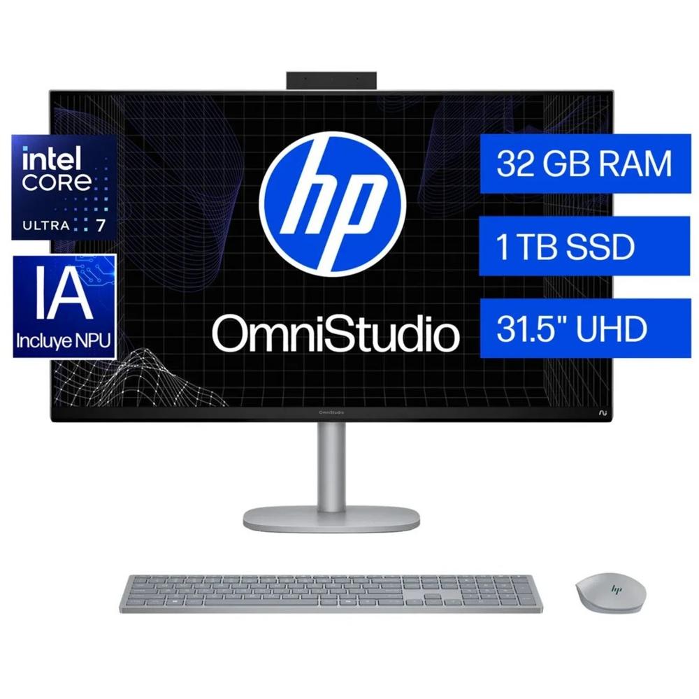 PC AIO HP OmniStudio X 32-c1271la Core U7 32GB 1TB SSD 31 4K W11H - BM6P2LA