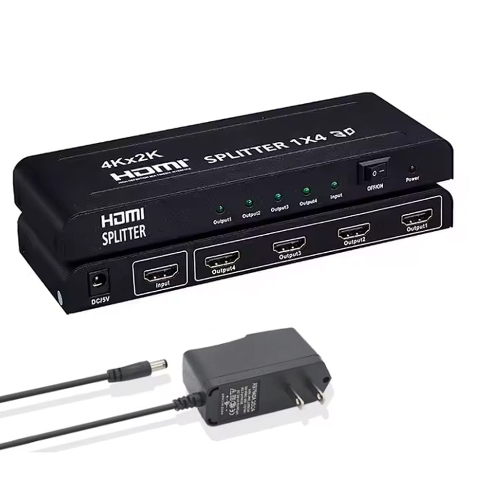 Splitter HDMI 1x4 Metalico Full Hd 4K 30hz 3D 1080P 60Hz 4 Pantallas Splitter HDMI 1x4 Metalico Full Hd 4K 30hz 3D 1080P 60Hz 4 Pantallas