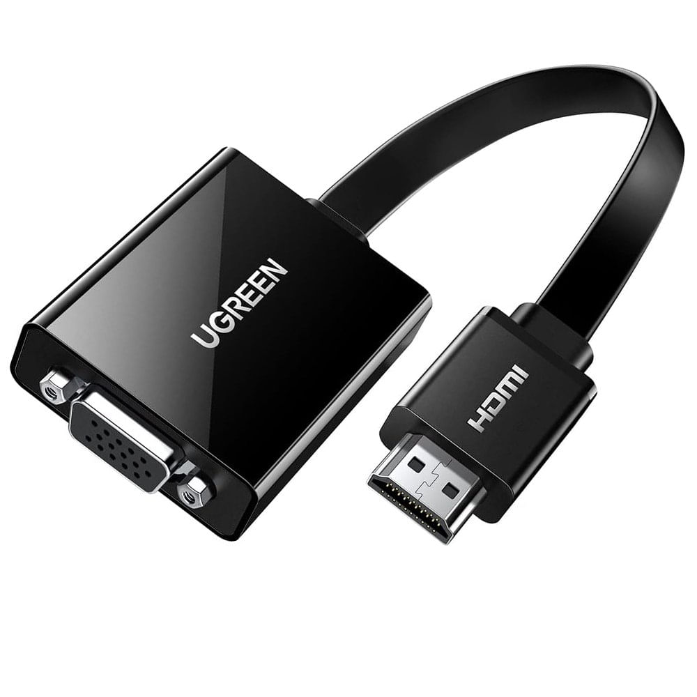 Adaptador Convertidor de HDMI a VGA UGREEN audio jack 3.5mm 60hz 40248 Adaptador Convertidor de HDMI a VGA UGREEN audio jack 3.5mm 60hz 40248