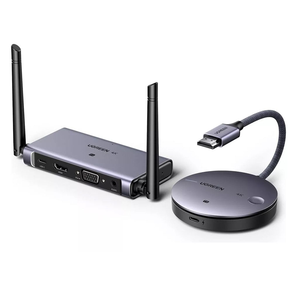 Extensión Extender HDMI VGA Inalámbrico 50 Metros UGREEN 60Hz 4K 5Ghz Extensión Extender HDMI VGA Inalámbrico 50 Metros UGREEN 60Hz 4K 5Ghz
