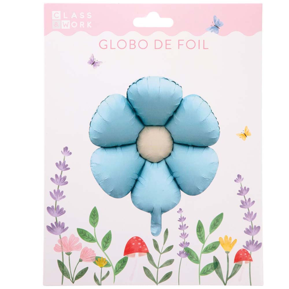 Globo de foil diseño de hadas CLASS&WORK celeste