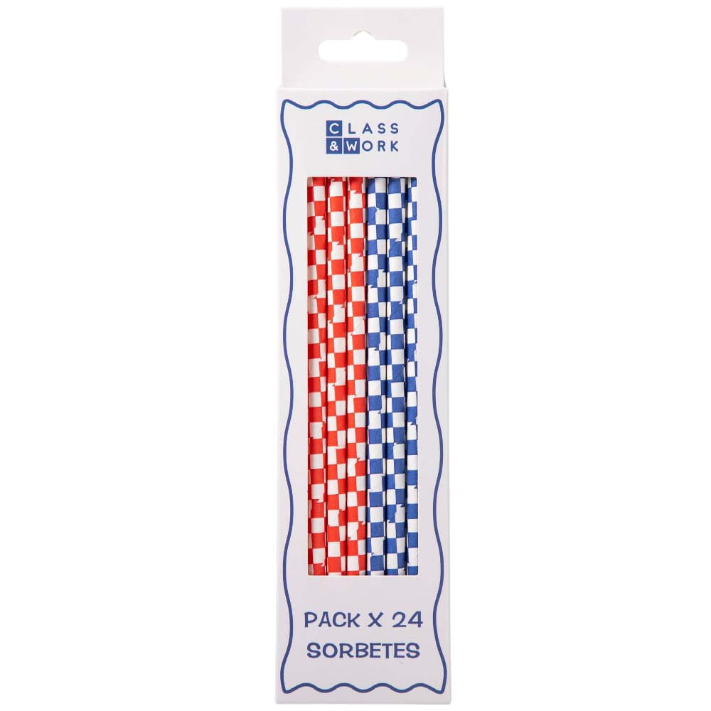 Pack de Sorbetes diseño colorido CLASS&WORK rojo 24un