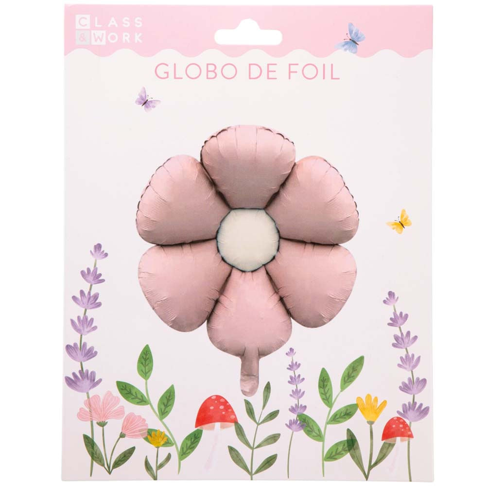 Globo de foil diseño de hadas CLASS&WORK rosado
