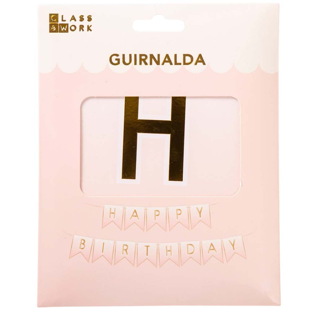 Guirnalda ""Happy Birthday"" tonos pastel CLASS&WORK